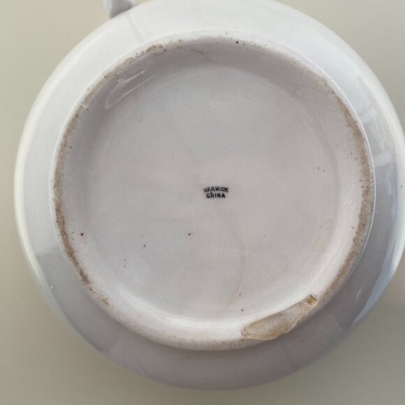 Antique Warwick China Gold Trimmed Chamber Pot - Picture 8 of 9